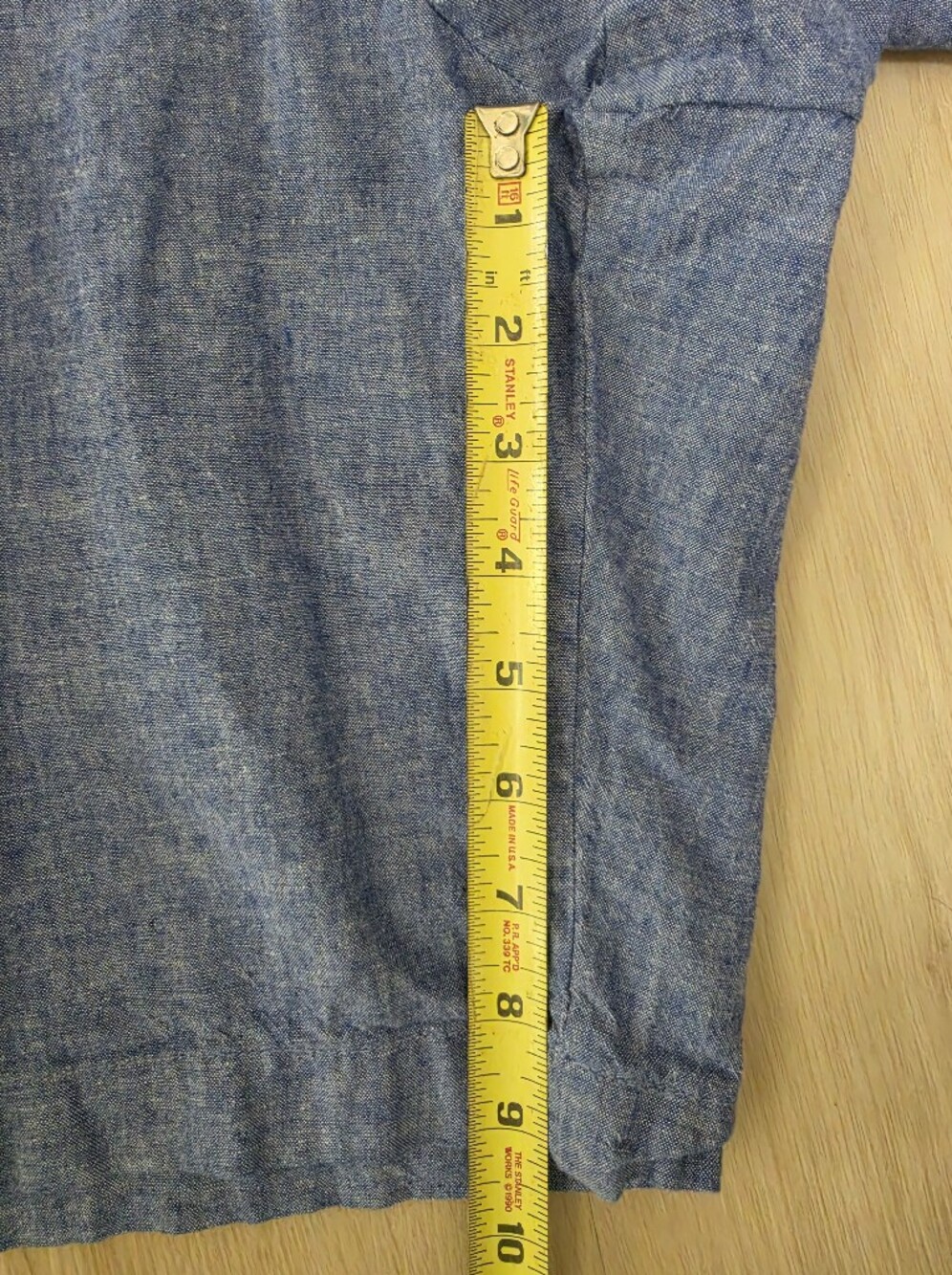 Men's Linen/Cotton Blend 9" Shorts - Picture 3 of 5